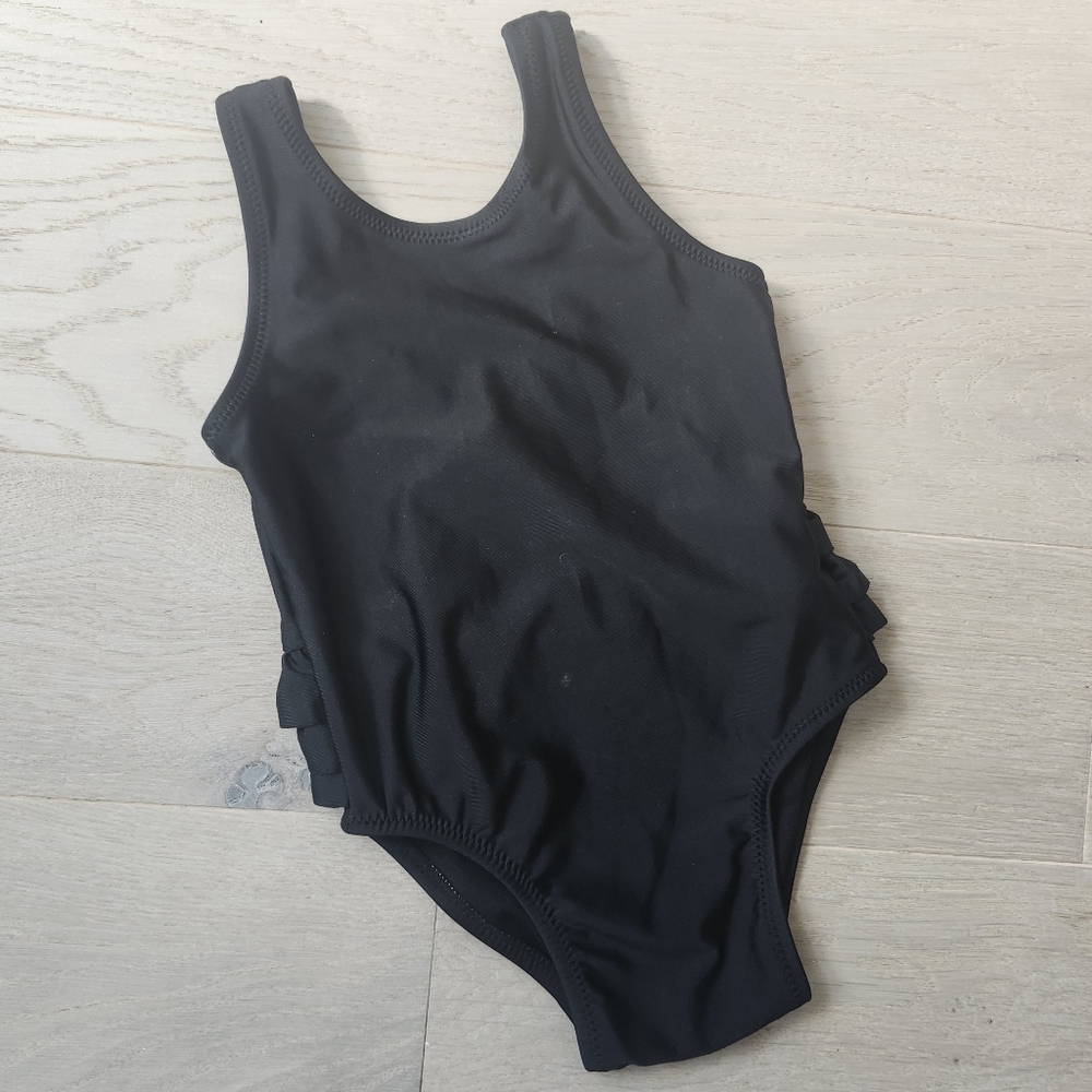 Black Baby Girl's One Piece Swimsuit 18-24 Months